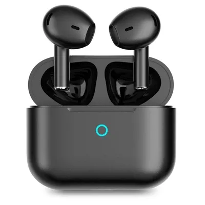 PcCom Essential Twins Bluetooth 5.1 kabellose Ohrhörer mit Ladeetui schwarz