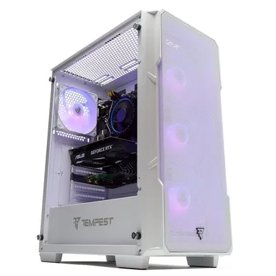 Desktop-PC PcCom Lite Intel Core i5-12400F 16GB 1TB SSD RTX 3050 Windows 11 Home Weiss