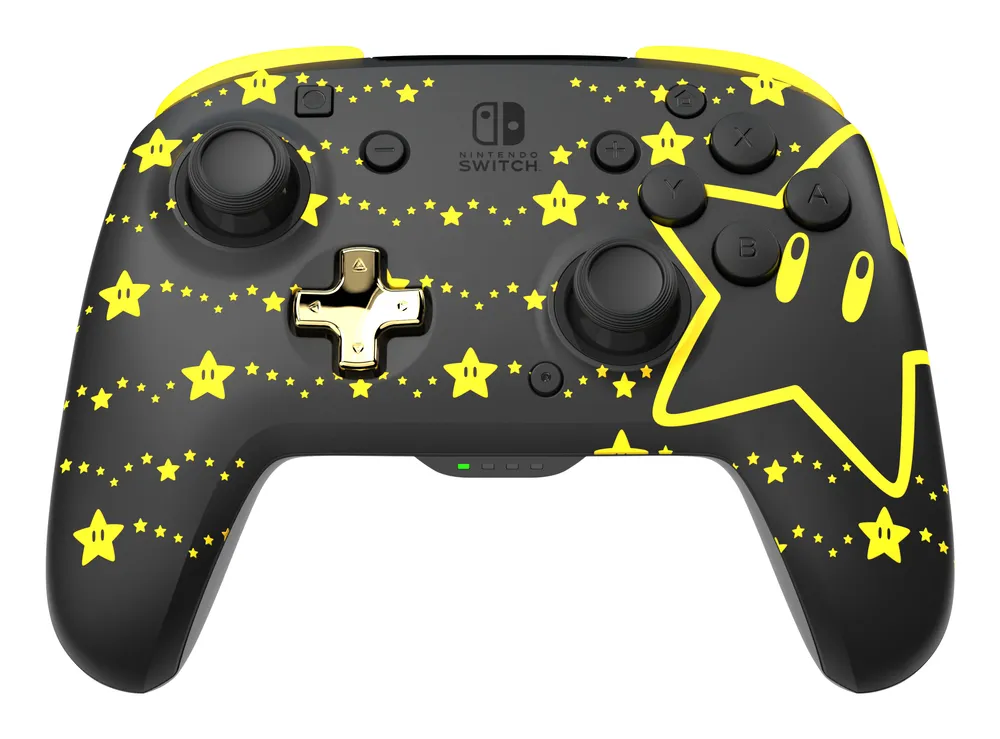 Rematch Glow Wireless Switch Controller, Schwarz/Gelb