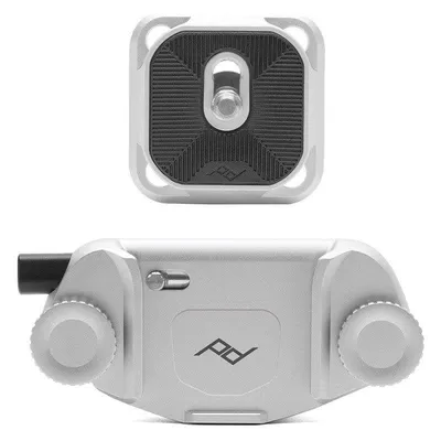 Kamerahalter Peak Design Capture Clip V3 Silber Aluminium Standard Plate