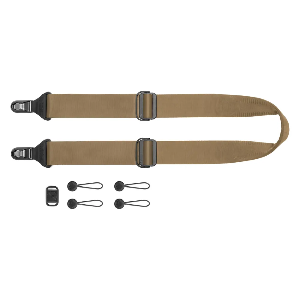 Kameragurt Peak Design Slide SL-CY-3 Braun 145 cm 90 kg Aluminium Nylon Leder