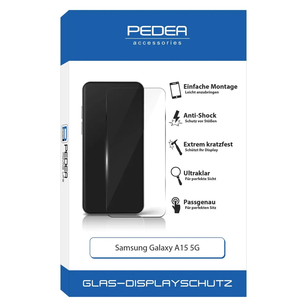 Pedea Glas Displayschutz (1 Stk., Samsung Galaxy A15 5G)