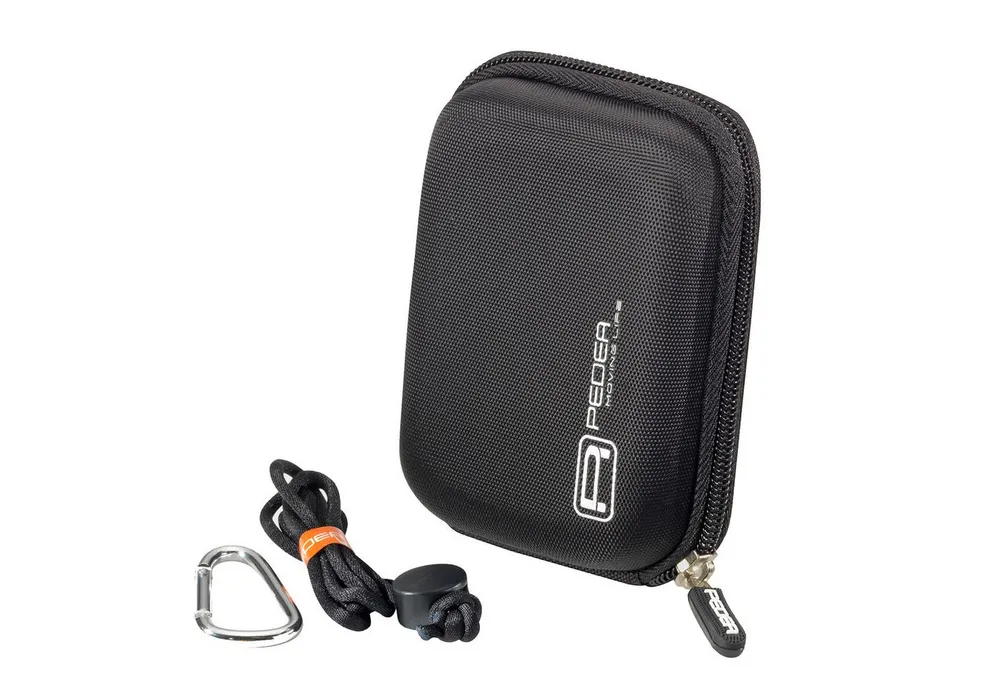 PEDEA Kameratasche Hardcase für Digitalkamera Kompaktkamera & Action Cams, Hardcase Schale, wasserabweisend, Zubehörfach, Karabine & Umhängeband