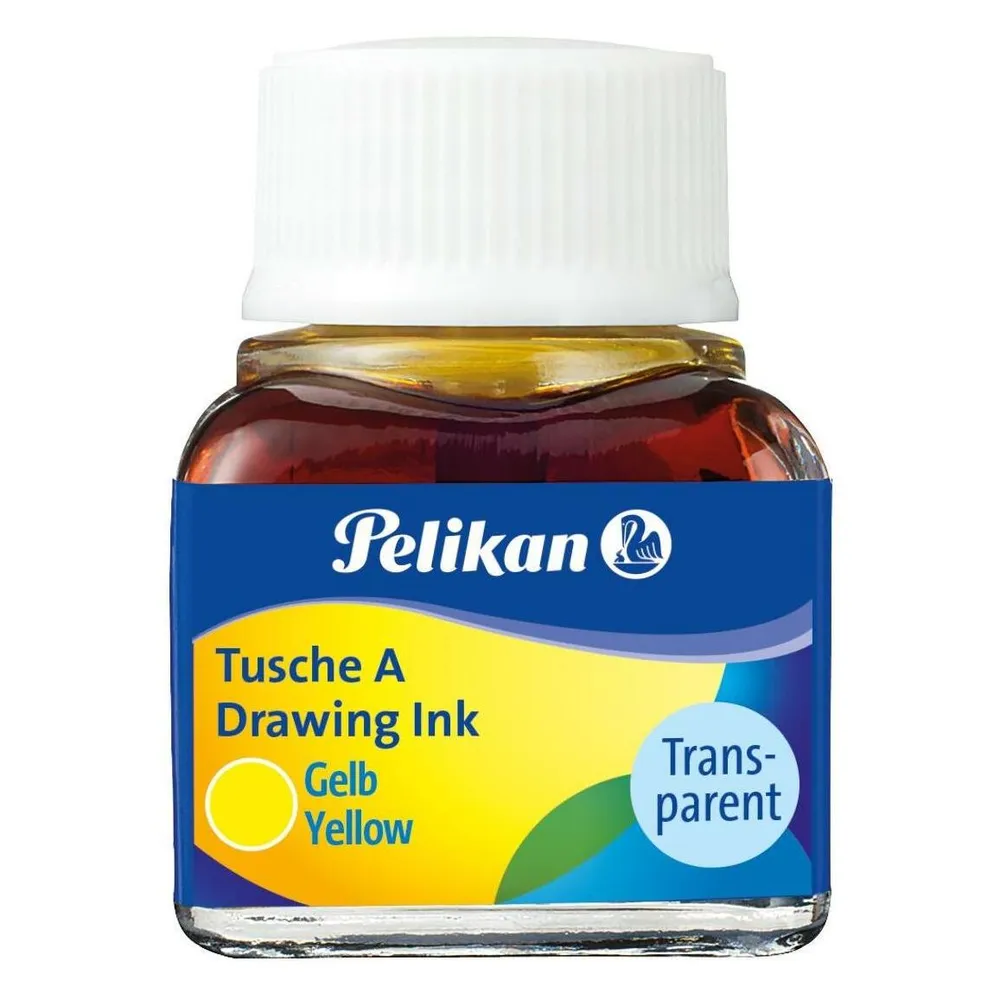 Zeichenfarben Pelikan Gelb 10 ml 10 Stück
