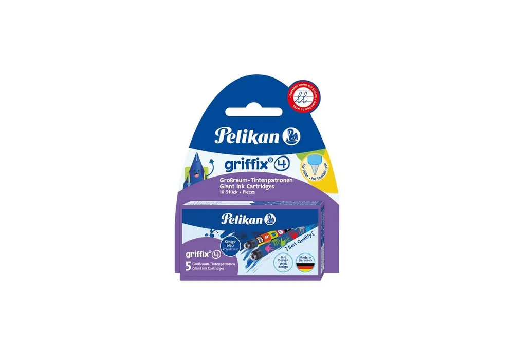 Pelikan Tintenpatronen Griffix® 2 x 5 Großraum-Patronen Königsblau Tintenpatrone
