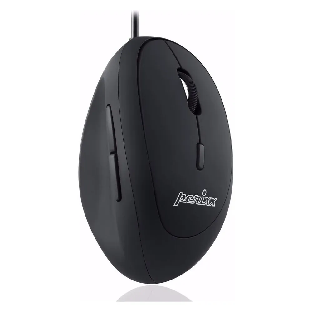 Maus Perixx PERIMICE-519 USB 1600DPI Schwarz Ergonomisch 6 Tasten