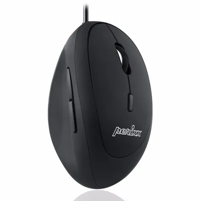 Maus Perixx PERIMICE-519 USB 1600DPI Schwarz Ergonomisch 6 Tasten