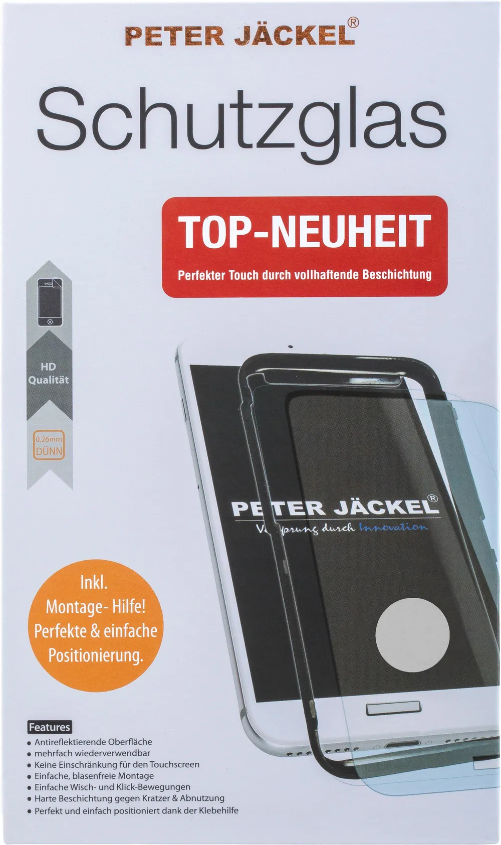 17719 FULL DISPLAY HD Glass FULL GLUE für Apple iPhone 6/ 6S/ 7/ 8 White Schutzglas