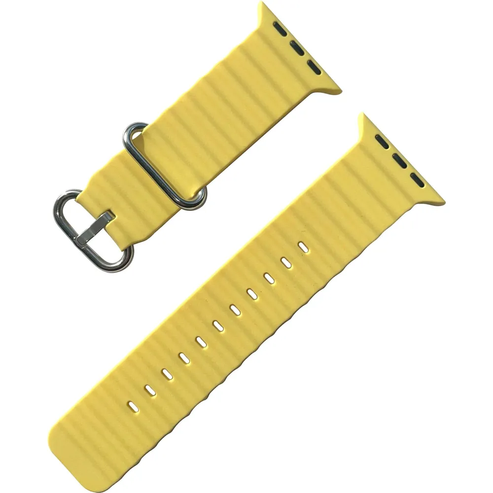 Armband 20mm Dual Silicon Yellow (20944)
