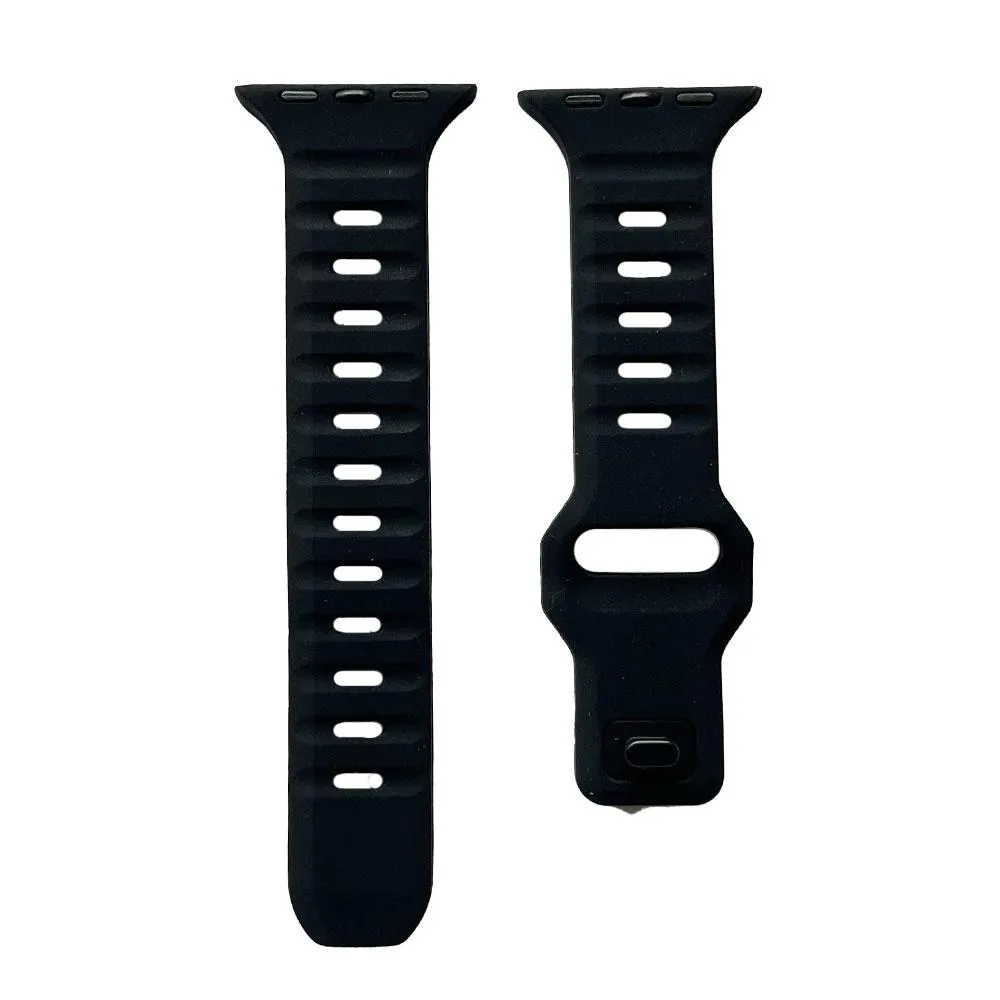 Armband für Apple Watch 41/40mm (Series 4 - 10)/ 38mm (Series 1 - 3) Sport Black
