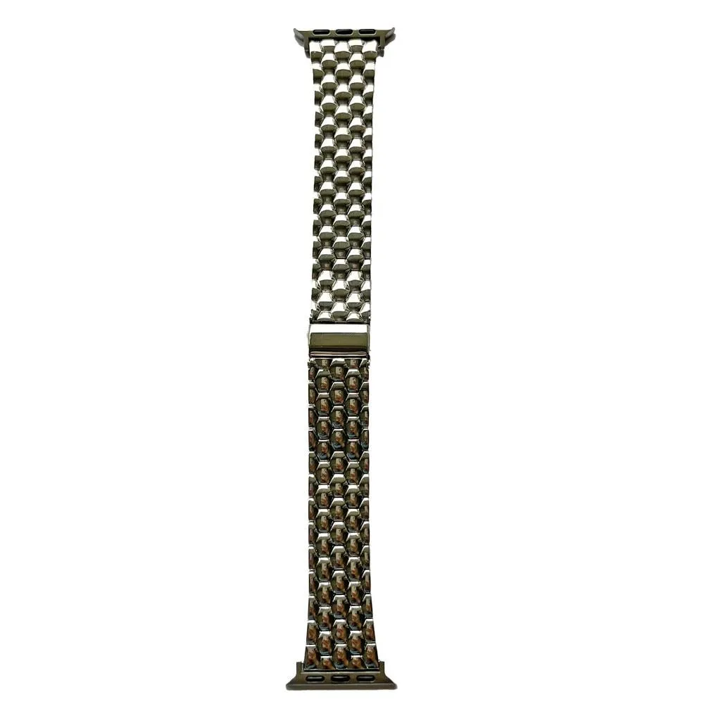 Armband für Apple Watch 41/40mm (Series 4 - 10)/ 38mm (Series 1 - 3) Style Silver