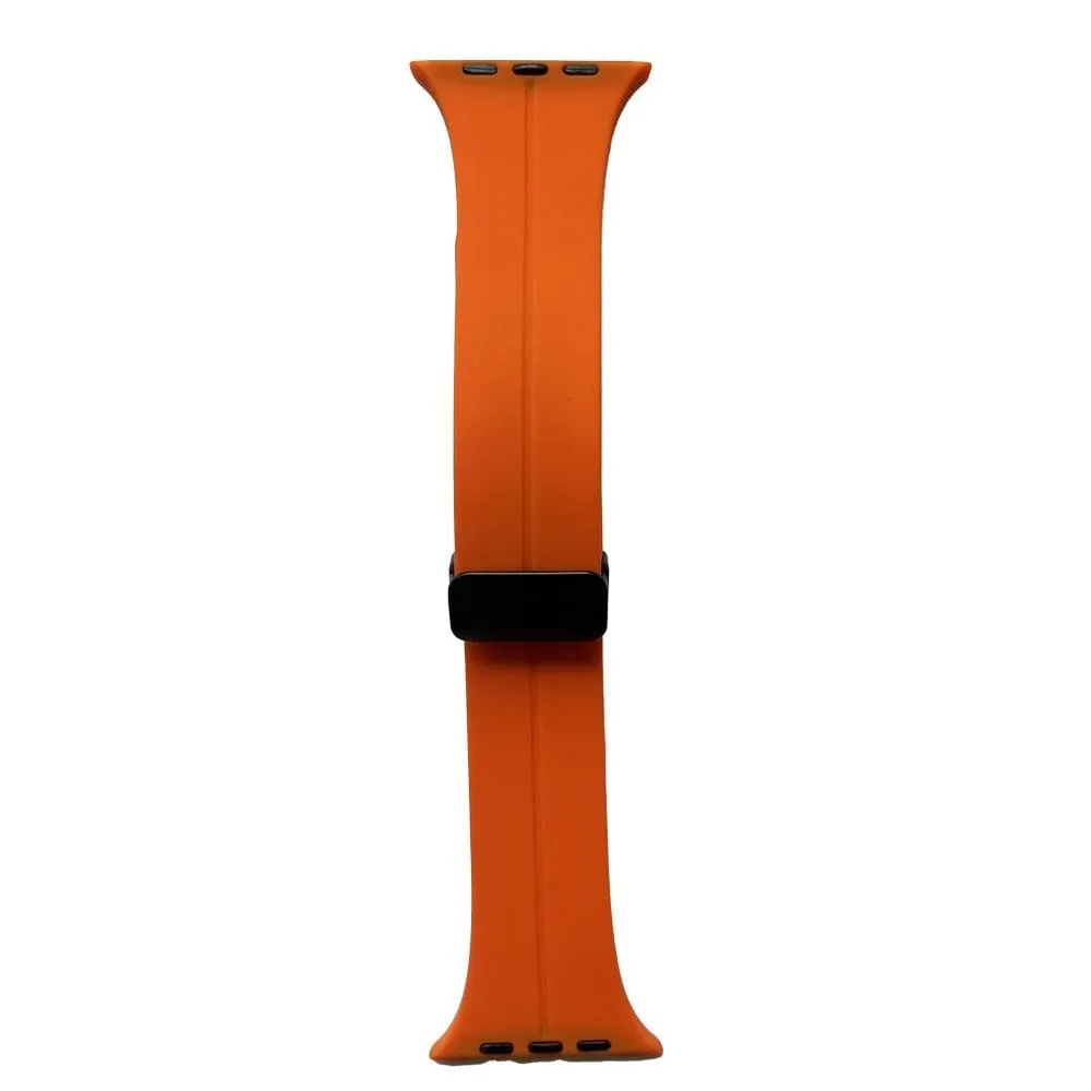 Armband für Apple Watch Ultra 49mm/ Watch 45/44mm (Series 4 - 10)/ 42mm (Series 1 - 3) Easy Magnet Orange