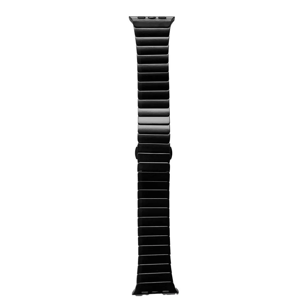 Armband für Apple Watch Ultra 49mm/ Watch 45/44mm (Series 4 - 10)/ 42mm (Series 1 - 3) Elegant Black