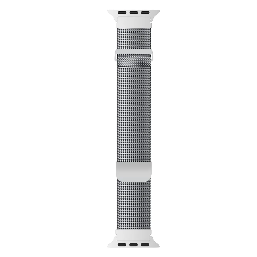 Armband Gala Strap für Apple Watch 42 (Serie 1/ 2/ 3)/ 44/ 45/ 46/ 49mm Milanaise Silver (23125)