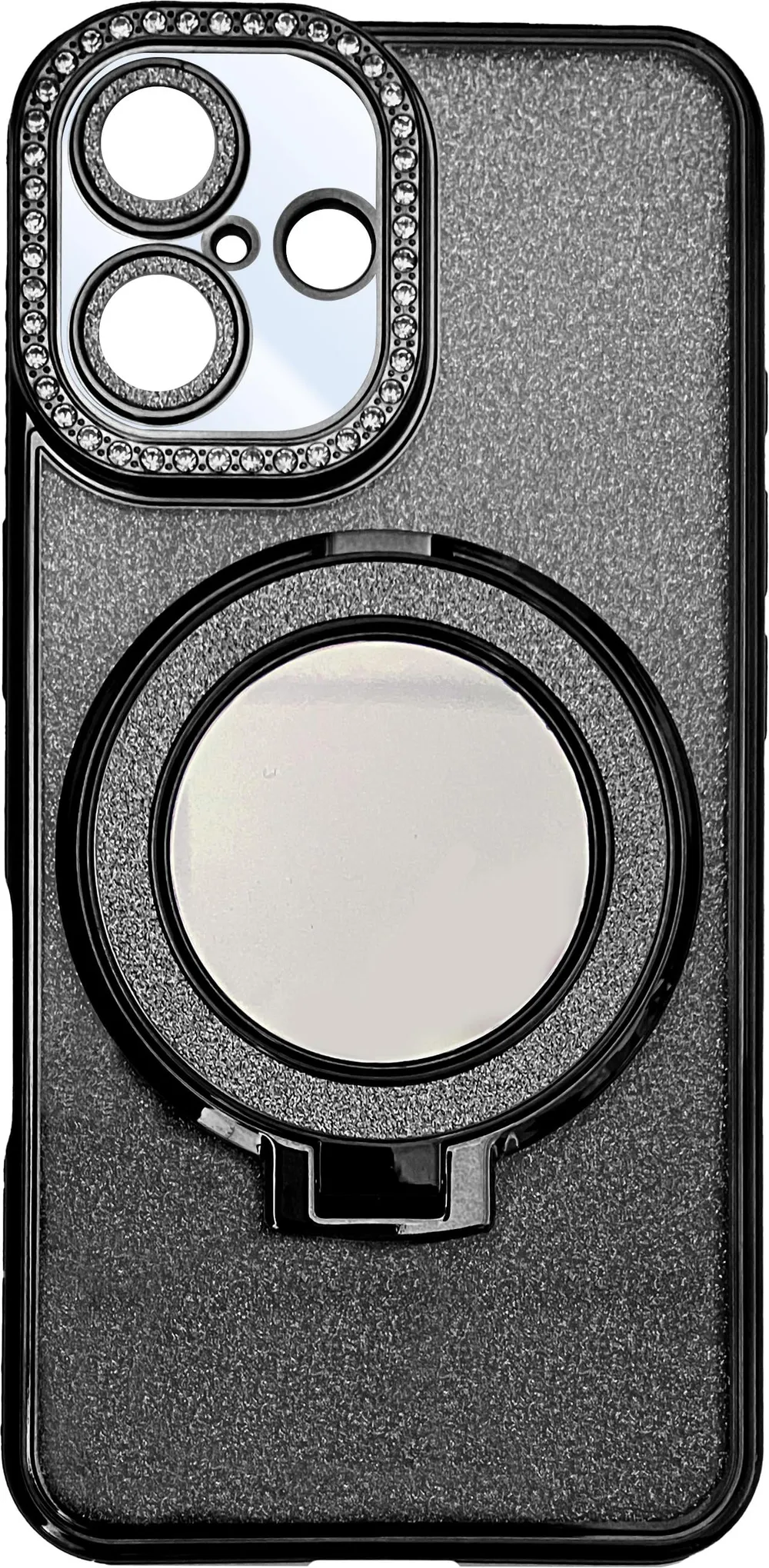 Back Cover Glamour Mirror für Apple iPhone 16 Pro Max Black (21151)