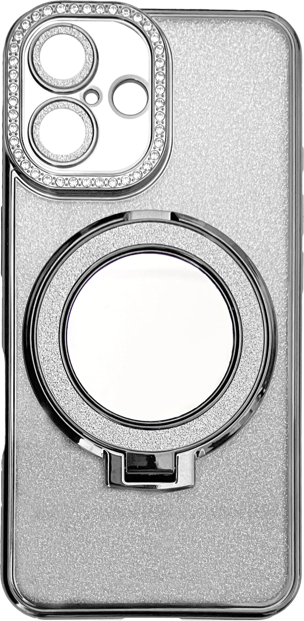 Back Cover Glamour Mirror für Apple iPhone 16 Silver (21148)