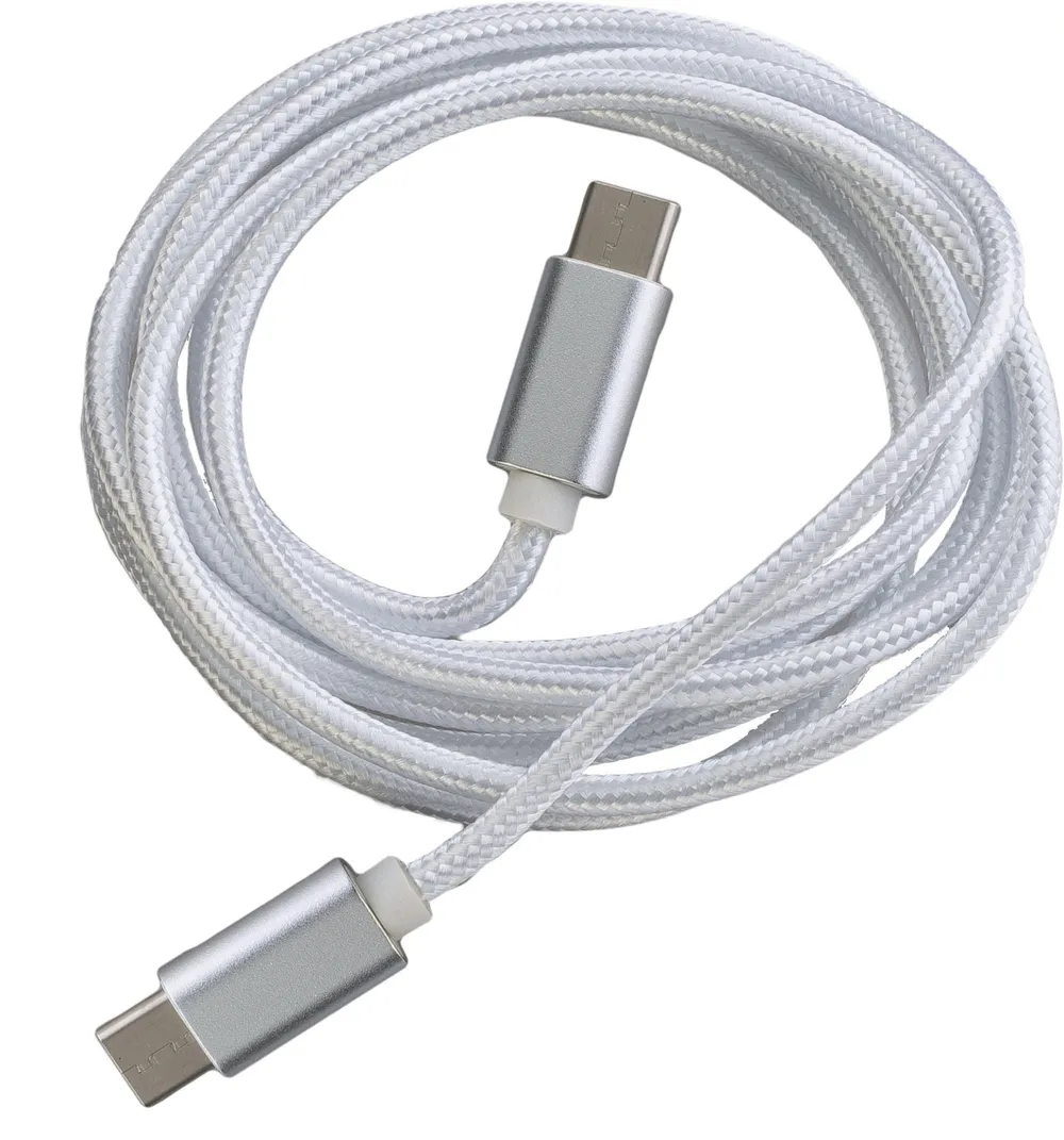 FASHION 1,5m Data Cable White Typ-C/ Typ-C mit Sync- und Ladefunktion