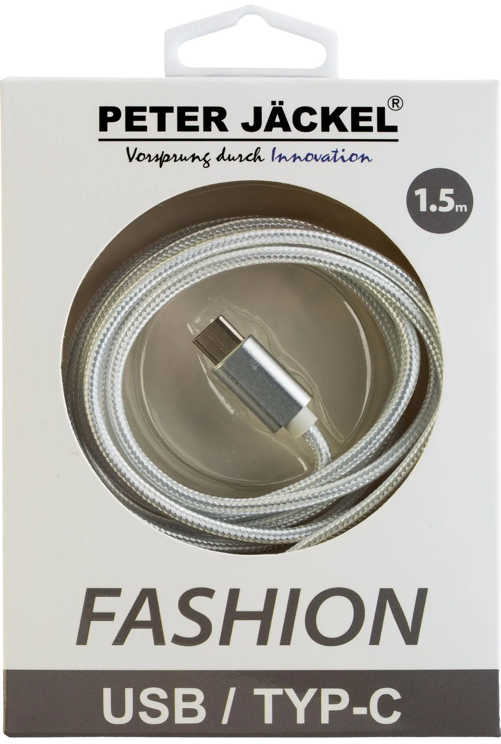 FASHION 1,5m USB Data Cable White Typ-C USB mit Sync- und Ladefunktion