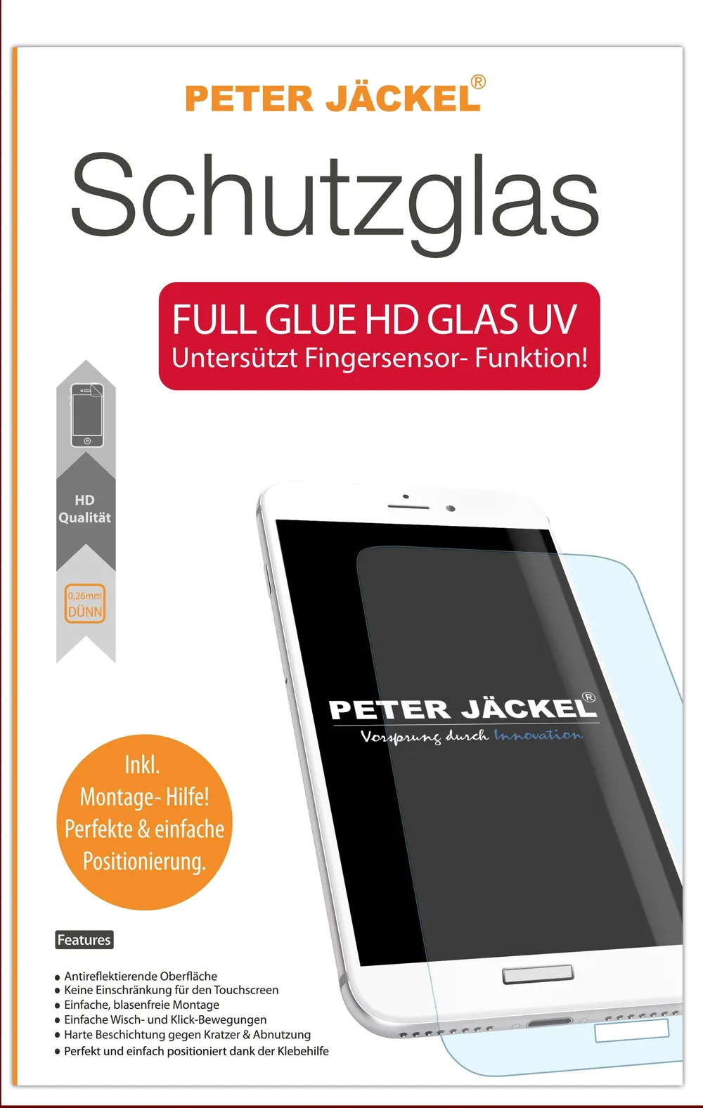 HD Glass FULL GLUE für Apple iPhone 13 Pro Max Black Schutzglas