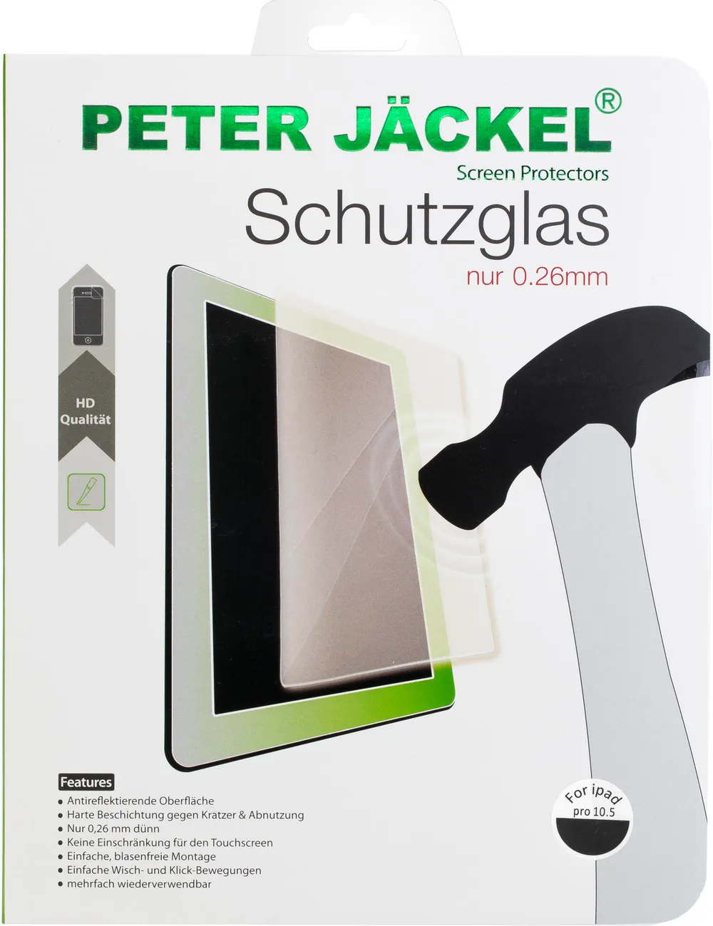 "HD Glass Protector für Apple iPad Pro 10.5"" Schutzfolie"