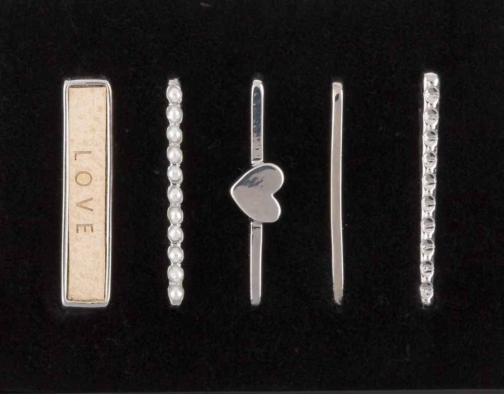 Smartwatch Charms Shiny Heart Silver