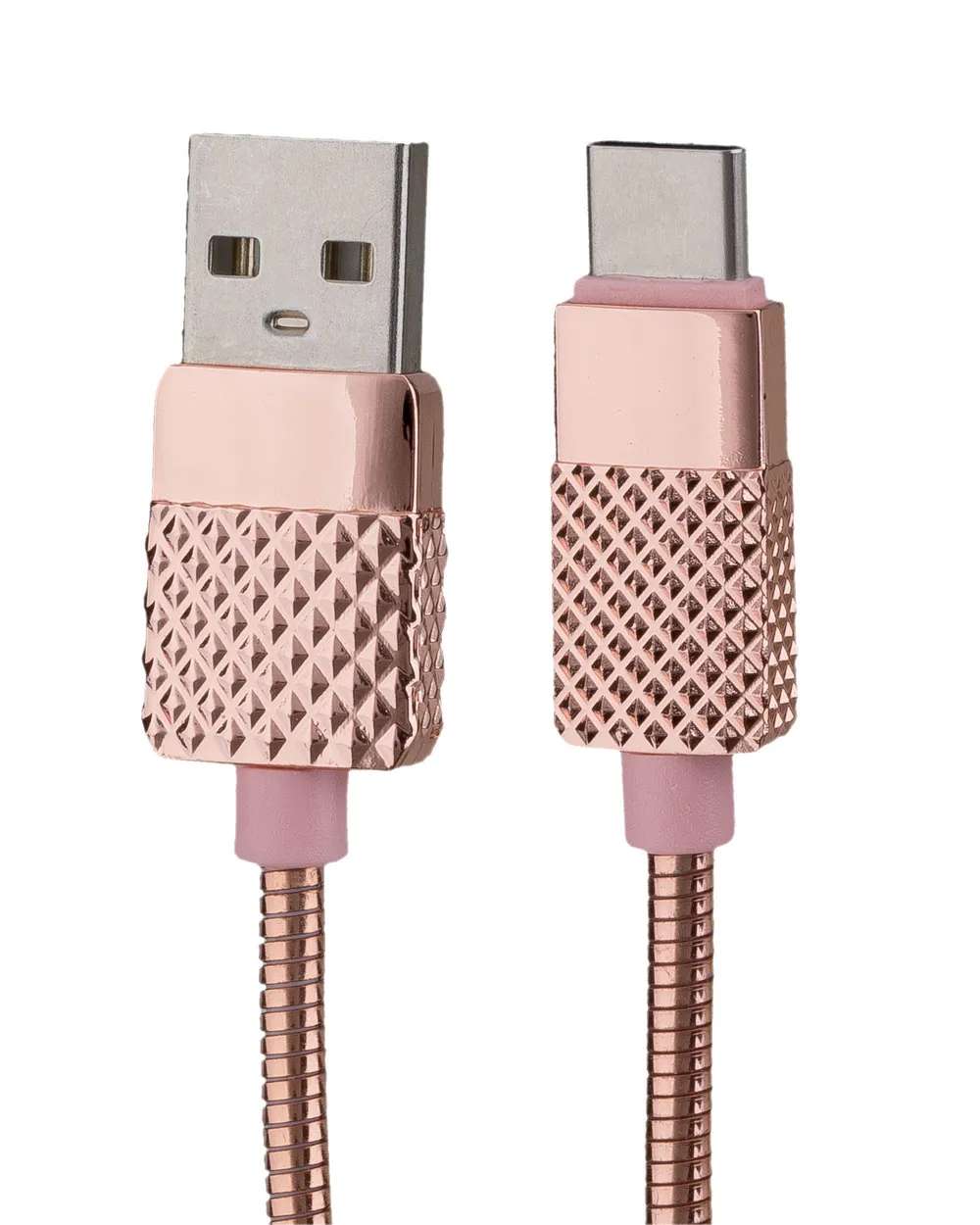 USB Data Cable BRILLIANT Typ-C Pink mit Sync- und Ladefunktion