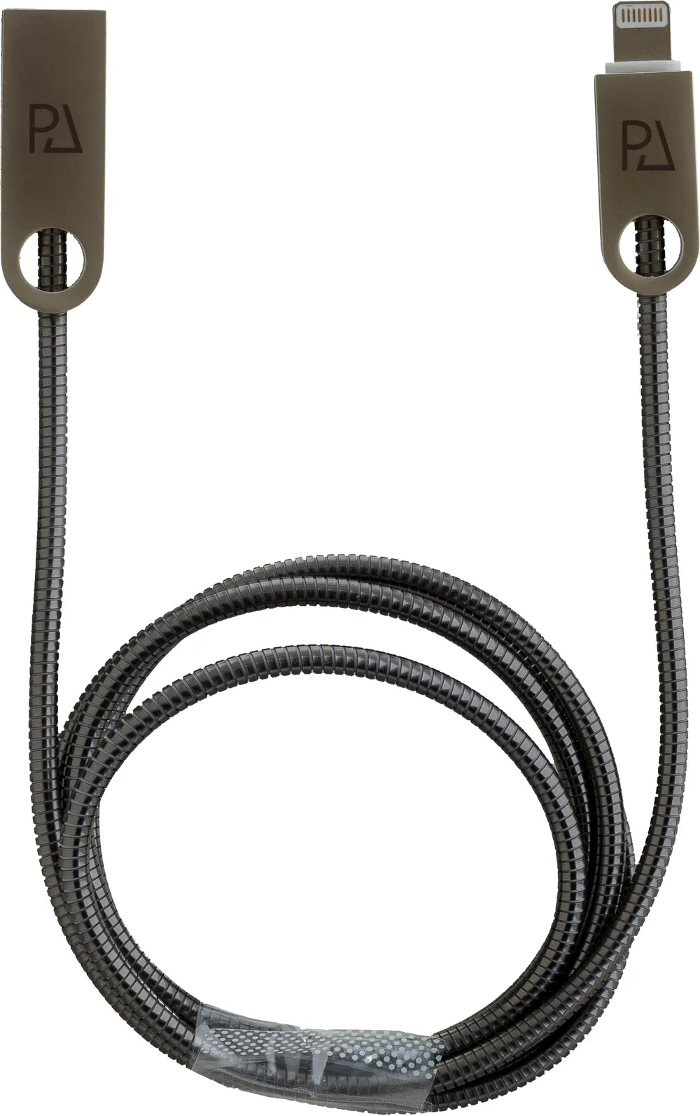USB Data Cable METAL HIGH END Lightning Anthrazit mit Sync- und Ladefunktion