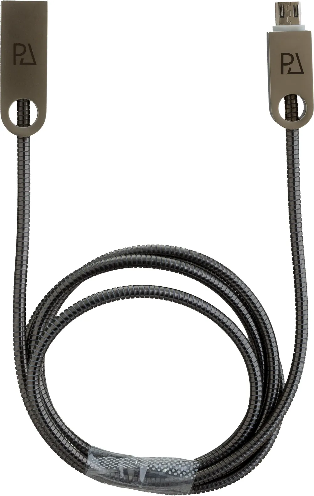 USB Data Cable METAL HIGH END Micro-USB Anthrazit mit Sync- und Ladefunktion