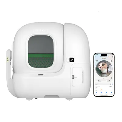 Katzentoilette PETKIT Purobot Max Pro mit KI-Kamera Weiß App-Steuerung
