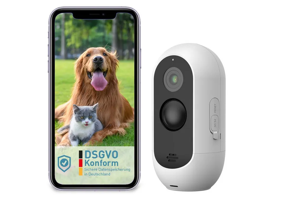 PetTec Überwachungskamera PetTec Cam Free (Indoor, Outdoor, wetterfest)