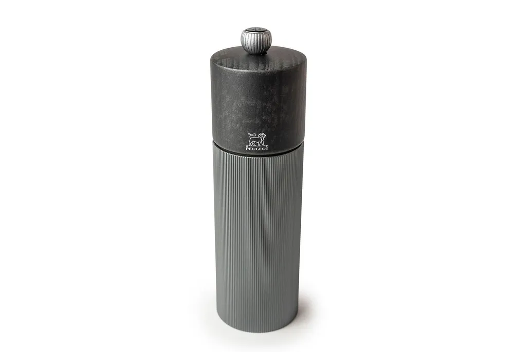 PEUGEOT Pfeffermühle LINE Pfeffermühle, Pfeffer Mühle, Gewürzmühle, Carbon, 18 cm, 39943 Manuell