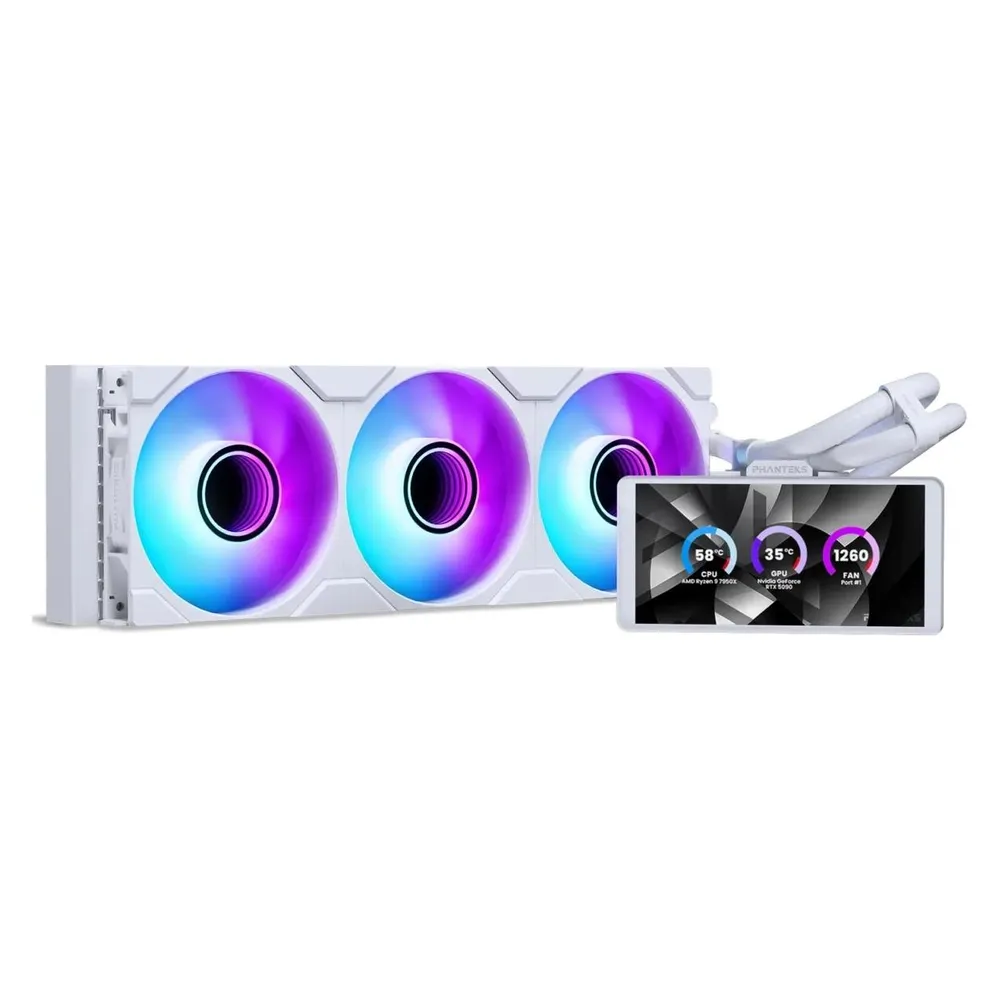 Refrigeración Líquida Phanteks Glacier One 360M25 LCD 397mm 3 Ventiladores LED