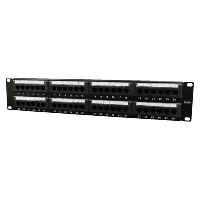 Patch-Panel Phasak 24 Ports Cat.6 1U für 19-Zoll-Rack
