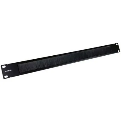 Kabelführungspanel Phasak PA 1901 1HE Rack 19″ Schwarz Integrierte Bürste
