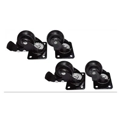 Kit 4 Räder Phasak für Bodenrack mit Bremse