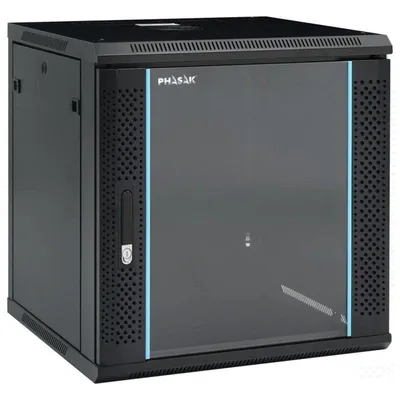 Wand-Rack 19″ Phasak Pro 12U 600x600 Montiert – PHO 3118