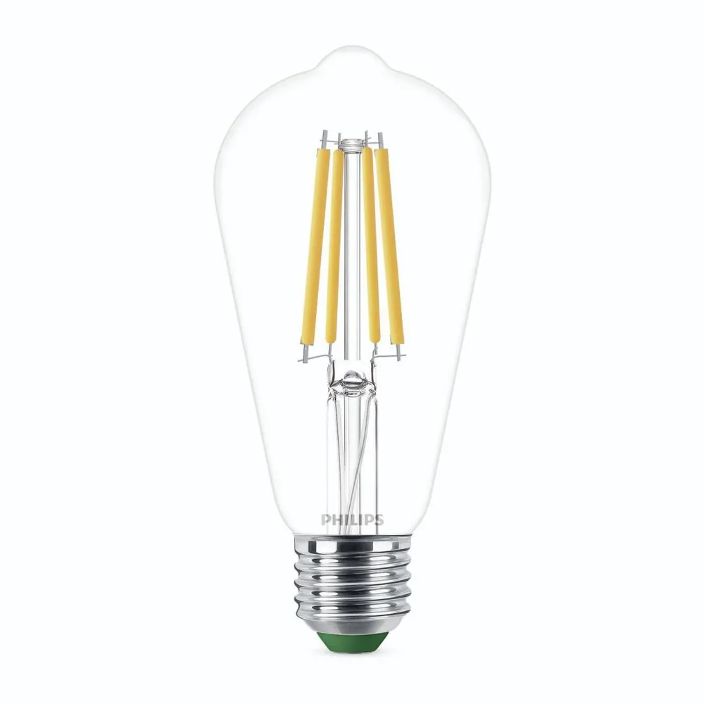 LED-Lampe "classic ultraeffizient", 60W, E27, klar, Edison-Form, warmweiß (00225565)