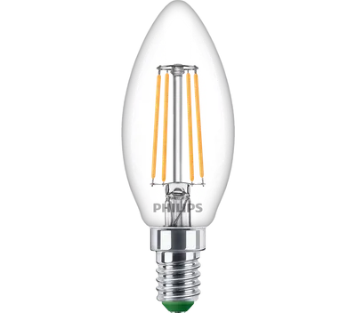 LED-Lampe "classic ultraeffizient", 40W, E14, klar, Kerze, warmweiß (00228313)