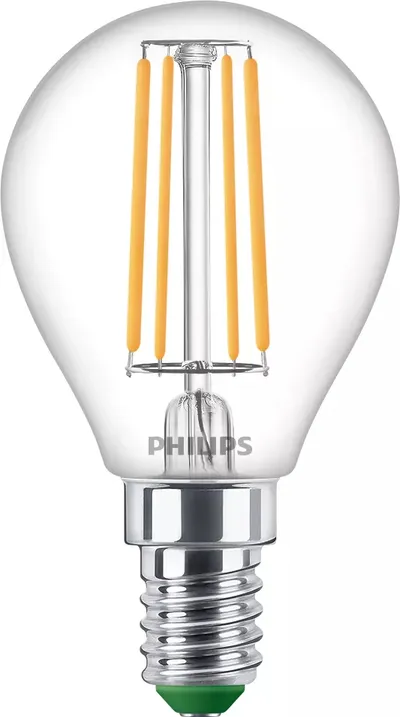 LED-Lampe "classic ultraeffizient", 40W, E14, klar, Tropfen, warmweiß (00228314)