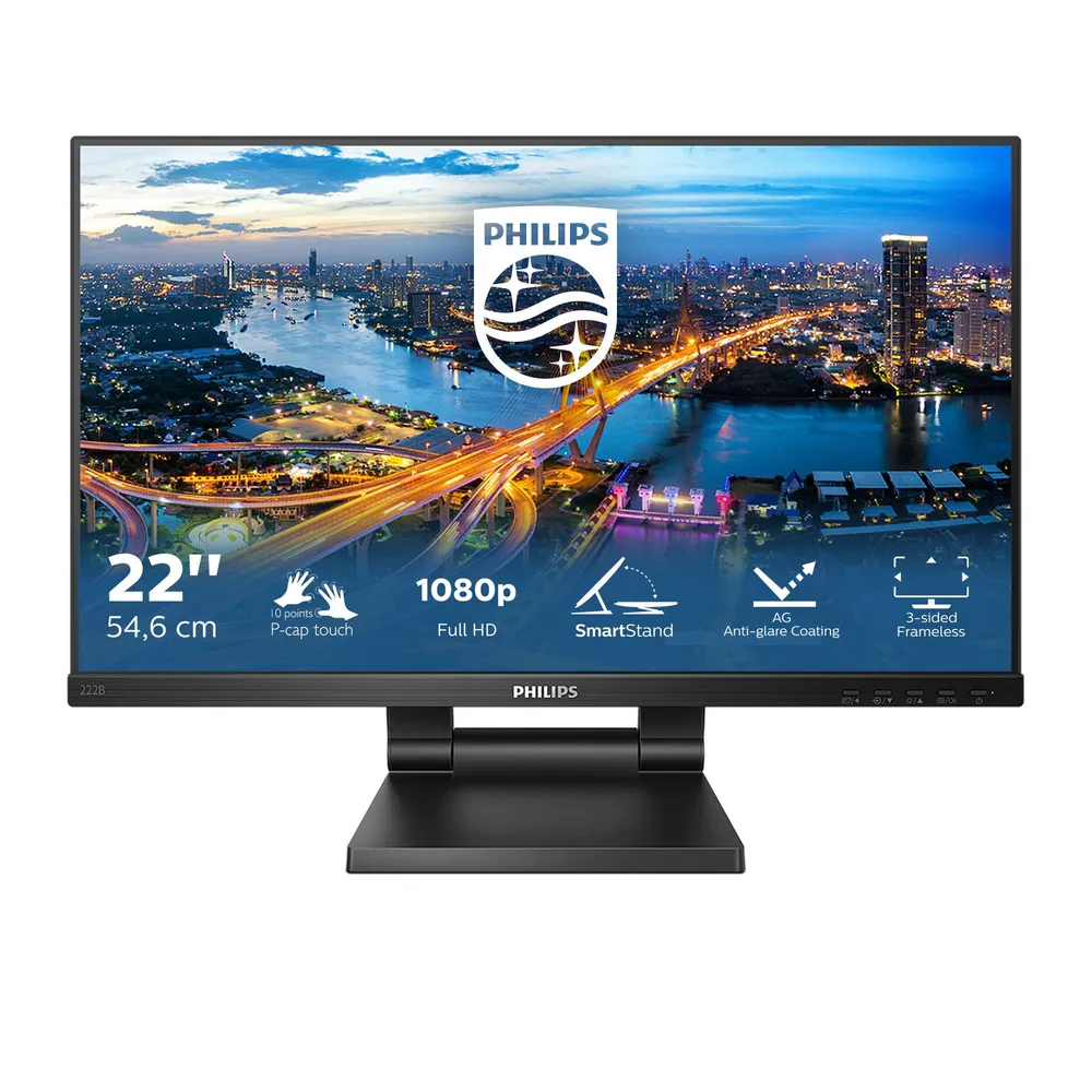 Touchscreen Philips B Line 222B1TC/00 54,6 cm Full HD IPS LED, 10-Punkt Multi-Touch Touchscreen Philips B Line 222B1TC/00 54,6 cm Full HD IPS LED, 10-Punkt Multi-Touch