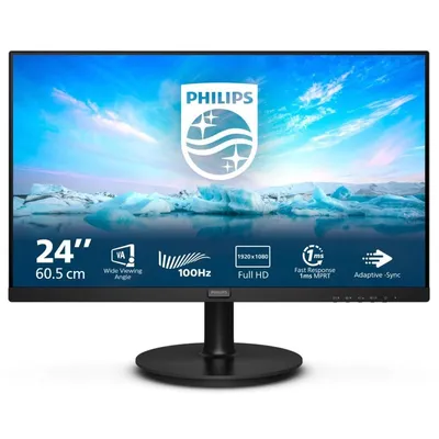 Philips V Line 241V8LAB/00 LED display 60,5 cm (23.8") 1920 x 1080 Pixel Full HD LCD Schwarz