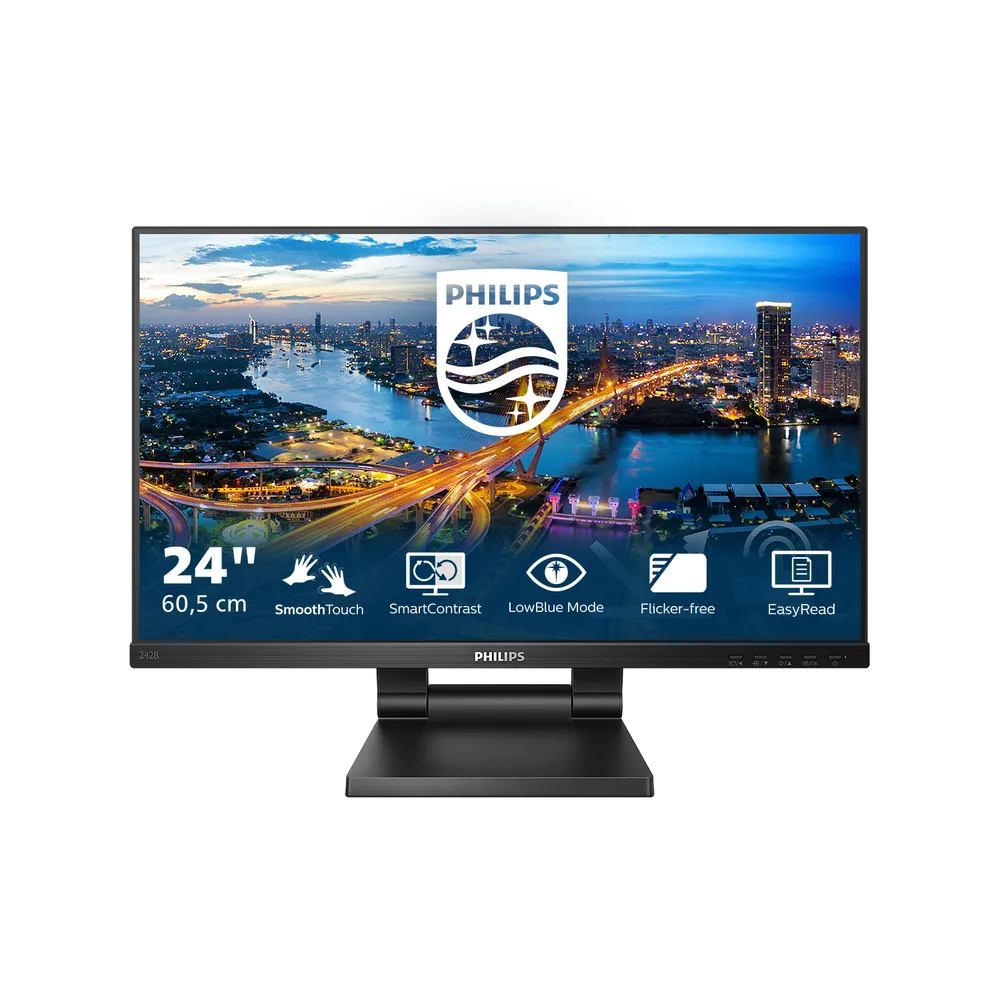 Monitor Philips 242B1TC/00 23,8" FullHD 75Hz IPS Touch Lautsprecher Höhenverstellung