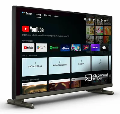 TV Philips LED 24HFL4518/12 24" HD 60Hz Smart TV Android TV HDR Wi-Fi Bluetooth Hotel