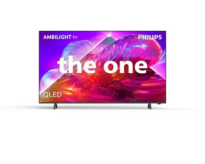 Philips "'The One' 120 hz - Pied central - QLED - AMBILIGHT 3 - UHD - TITAN OS *"