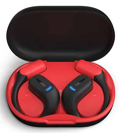 Auriculares Philips inalámbricos TWS deportivos Negro Rojo Bluetooth