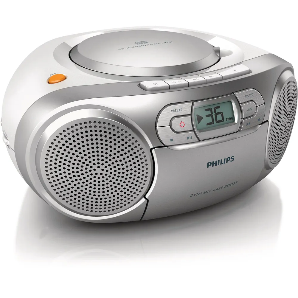 AZ127 silber Radiorekorder mit CD-Spieler und Kassettendeck