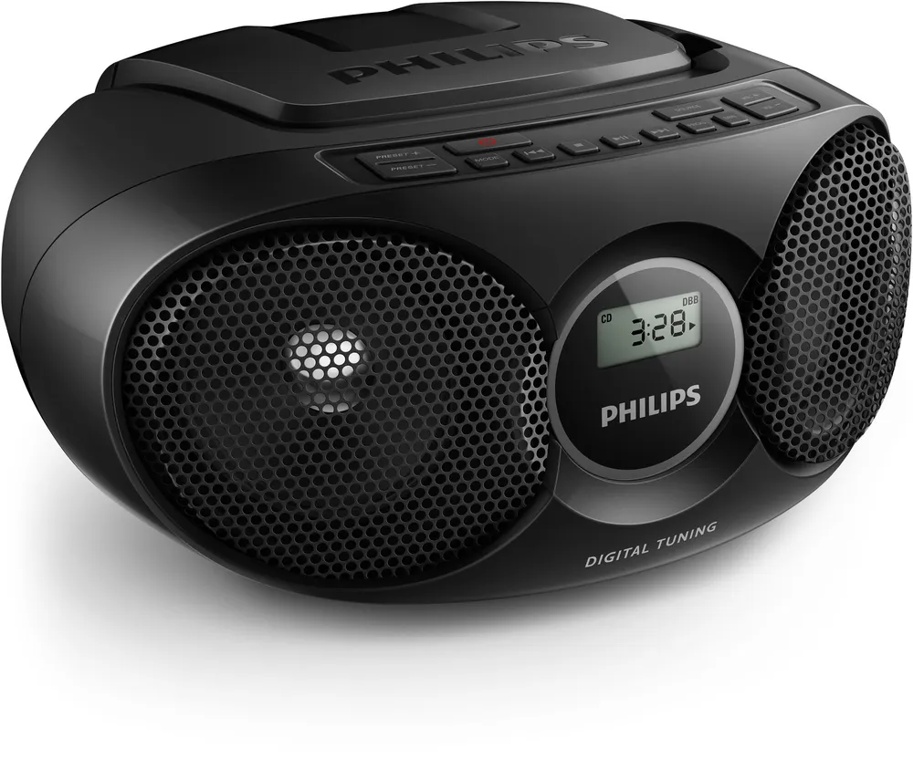 Philips AZ215B CD-Radio, schwarz