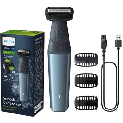 Bodygroomer Philips BG3027/05 Kabellos 60min Nass- und Trockenrasur 3 Aufsteckkämme Schnellladung