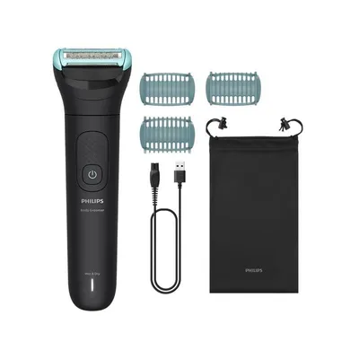 Bodygroomer Philips Bodygroom Series 5000 BG5470/15 Kabellos 100min Nass und Trocken 3 Einstellungen 3 Aufsätze Schnellladung