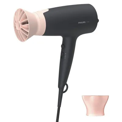Ionen Föhn Philips 3000 Series BHD350/10 2100W 6 Temperaturstufen 6 Geschwindigkeiten ThermoProtect Schwarz Rosa